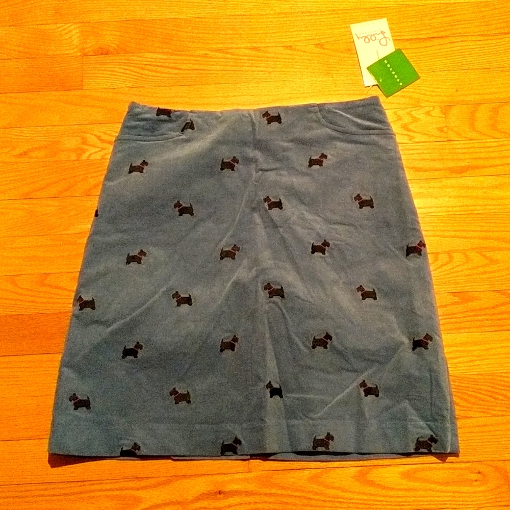SALE New Lilly Pulitzer Embroidered Scottie Skirt
